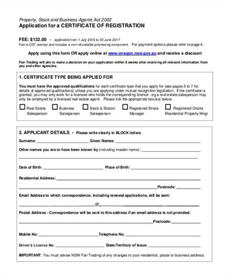 How To Apply For Certificate Of Registration In The .